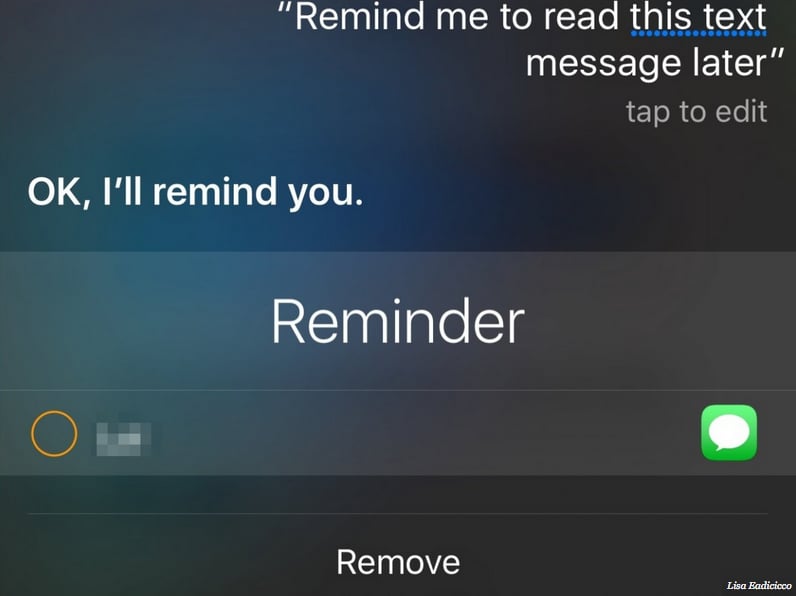 You can also have Siri remind you to read content in Safari, Messages, Mail, and Notes at a later time. So, if you catch an email just before your subway heads underground, you can ask Siri to remind you to check that email later.