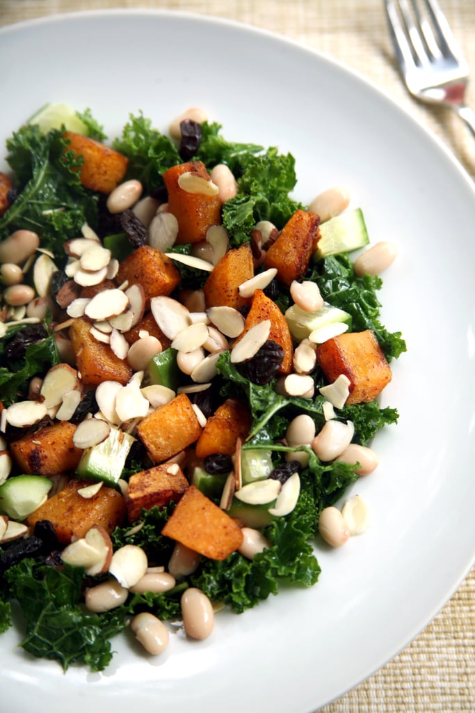 Maple-Roasted Butternut Squash, Kale, and White Bean Salad