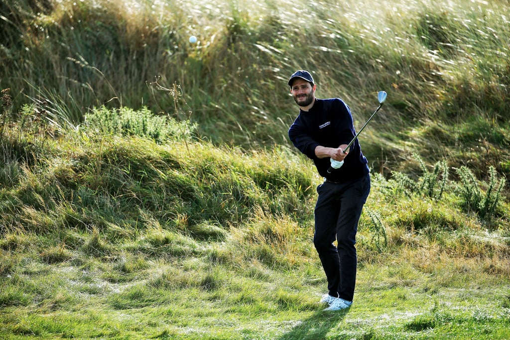Jamie Dornan and Damian Lewis Playing Golf