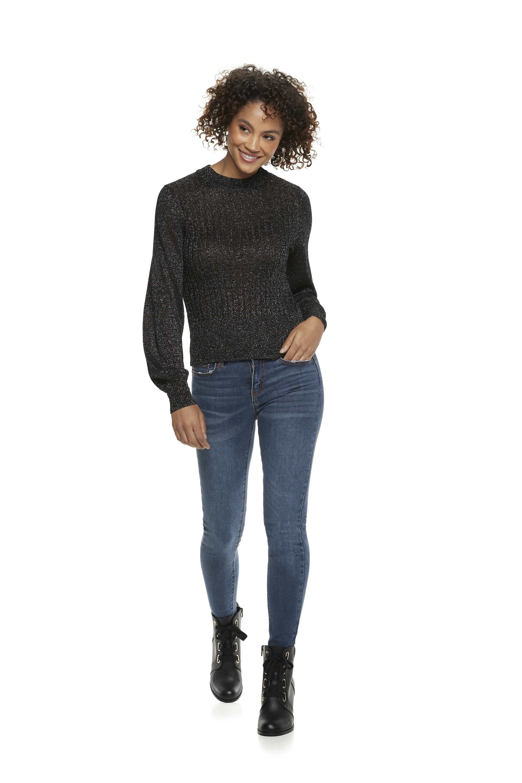 Night Out Mockneck Sweater | Clear Some 
