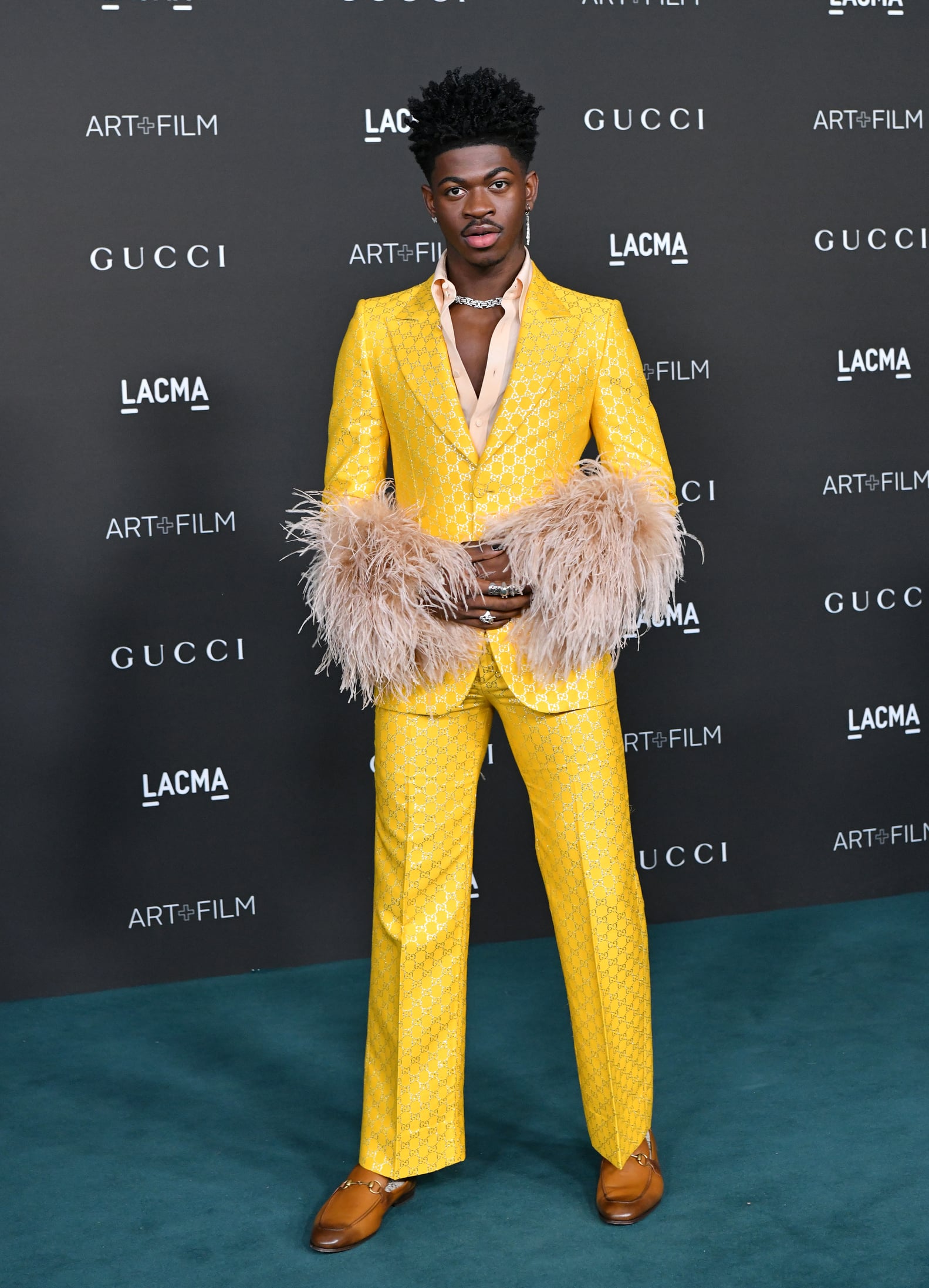 Lil Nas X's Yellow Suit at the LACMA Art + Film Gala | POPSUGAR Fashion