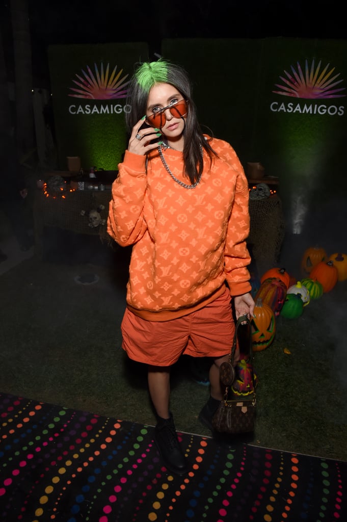 Nina Dobrev Wearing Louis Vuitton For Her Billie Eilish Halloween Costume