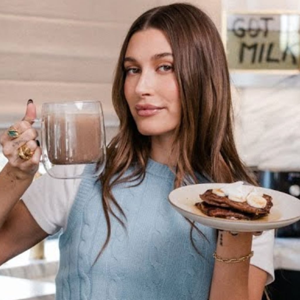 We're Drooling Over Hailey Bieber's Chocolate-Chip Protein Pancakes: 