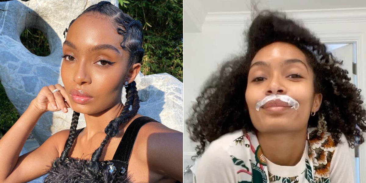 Yara Shahidi Bleaching Lip Hair Emmy Awards 2020 Beauty Prep POPSUGAR