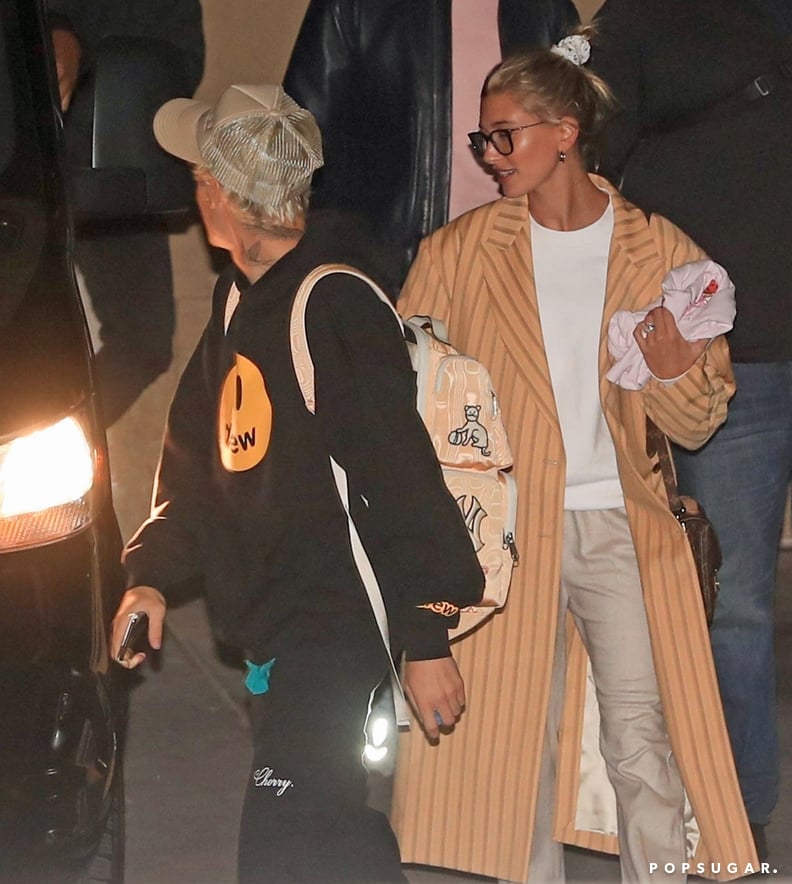 Hailey Baldwin and Justin Bieber at Church Services in Beverly Hills, CA