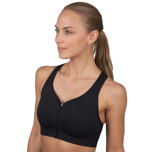 Jockey Zip Front HighImpact Sports Bra Best Sports Bras For Big