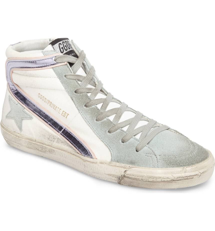 Golden Goose Slide High Top Sneaker | How to Wear High Top Sneakers ...