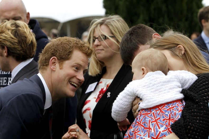 When He Couldn't Stop Smiling at This Baby With National Spirit