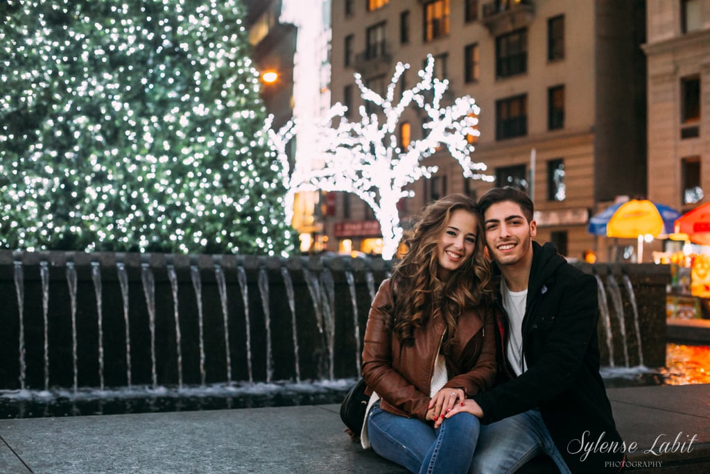 Christmas Engagement Photos in New York