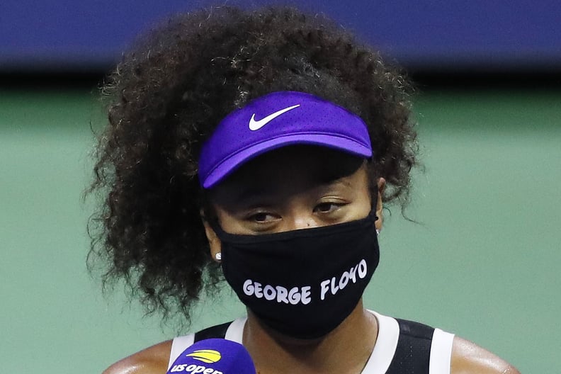 Naomi Osaka Wearing a George Floyd Mask at the 2020 US Open