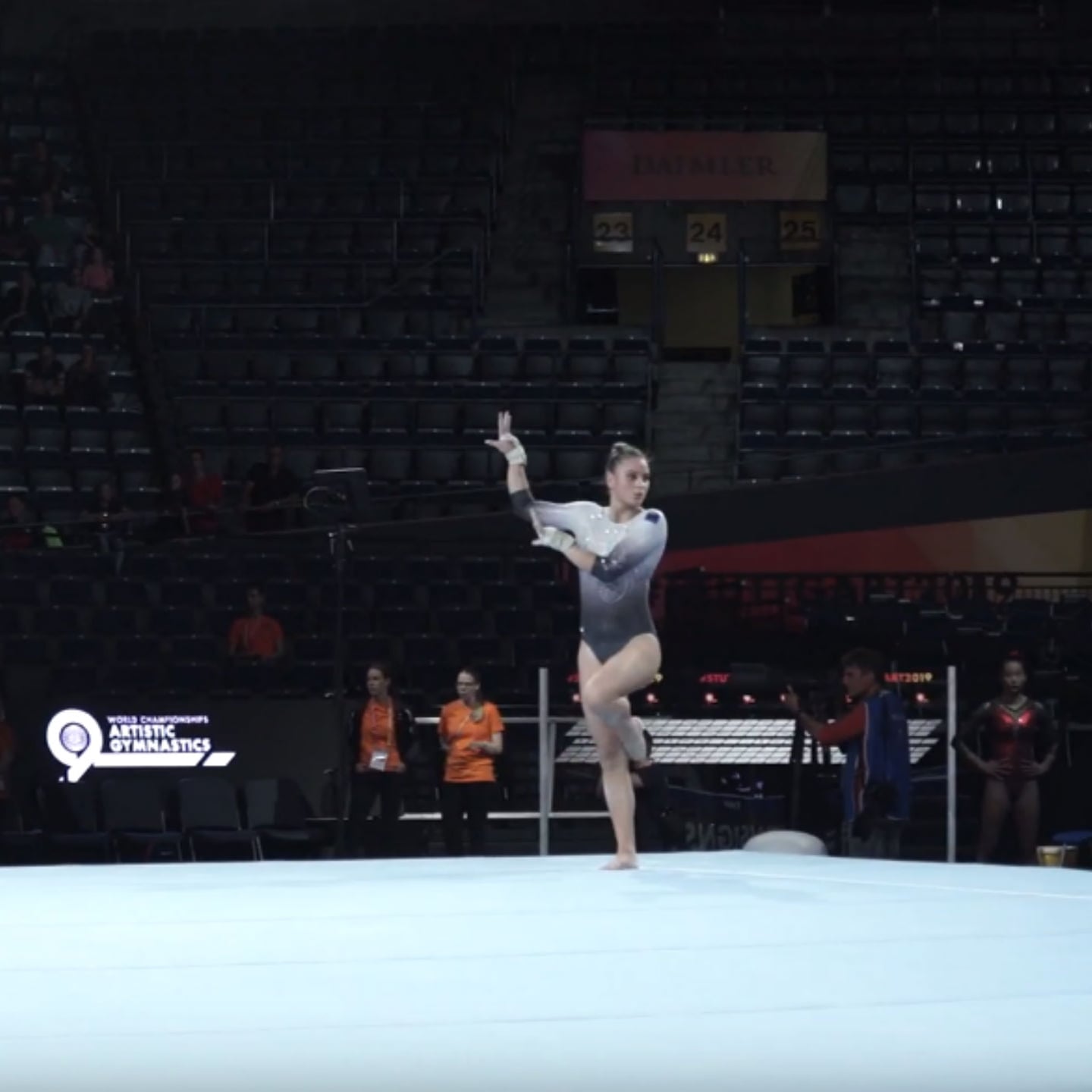 Watch This Gymnast S Billie Eilish Floor Routine Popsugar Fitness