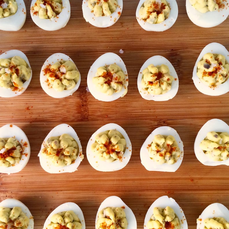 Foie Gras Truffled Deviled Quail Eggs