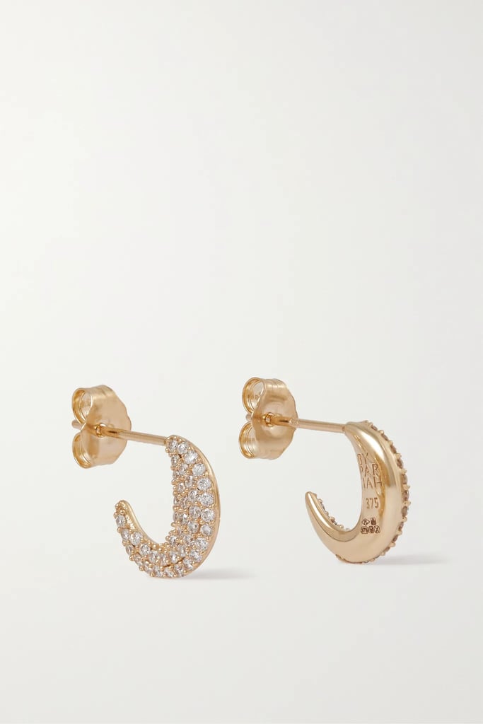 贱民9-Karat回收黄金培育的钻石耳环(750美元)