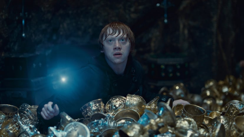HARRY POTTER AND THE DEATHLY HALLOWS: PART 2, Rupert Grint, 2011. 2011 Warner Bros. Ent. Harry Potter publishing rights J.K.R. Harry Potter characters, names and related indicia are trademarks of and Warner Bros. Ent. All rights reserved./Courtesy Everett