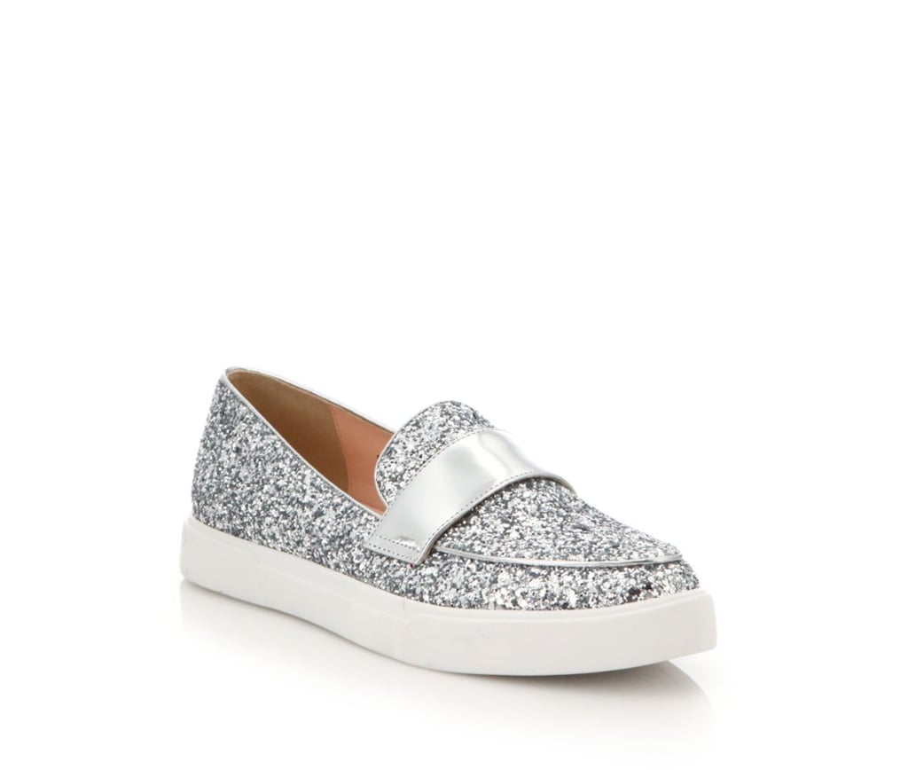 Kate Spade Clover Glittered Leather Slip-On Sneakers ($198)