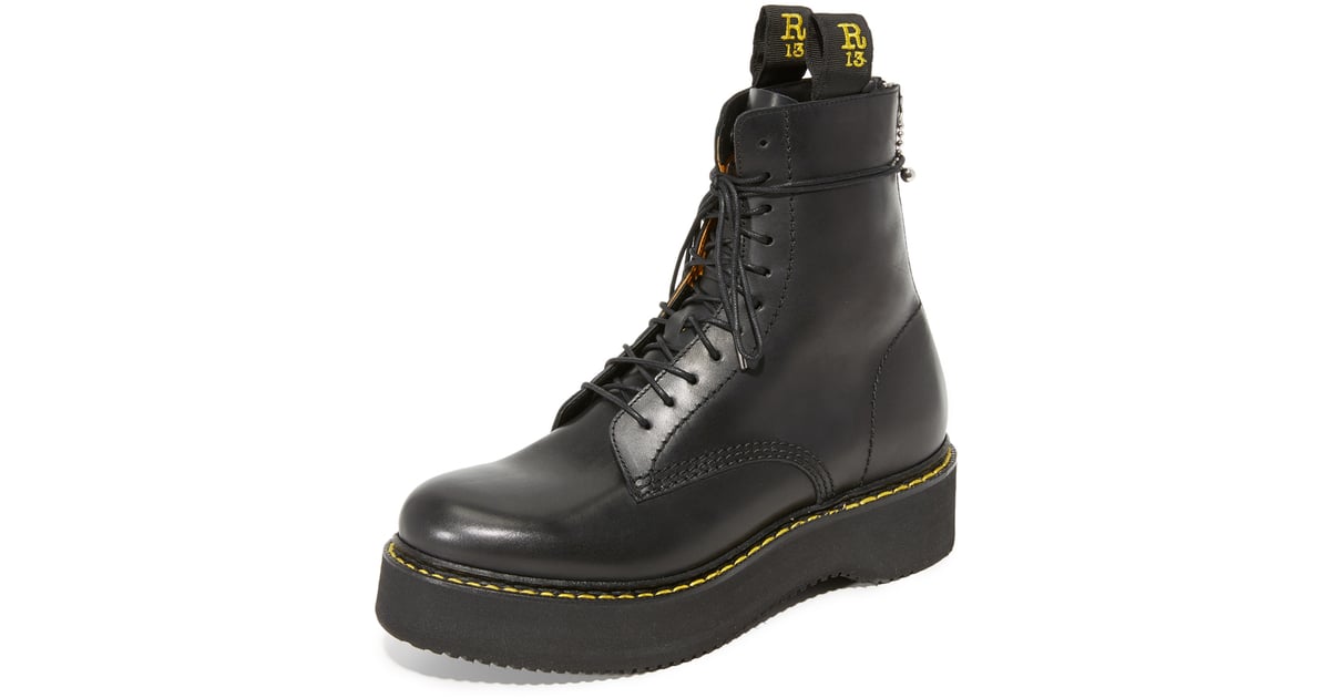 R 13 Platform Combat Boots Models Wearing Combat Boots POPSUGAR