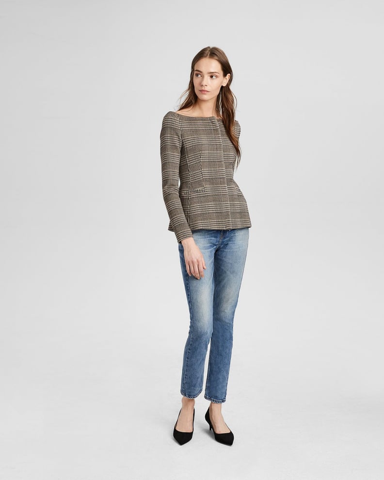 Theory off shoulder jacket discount