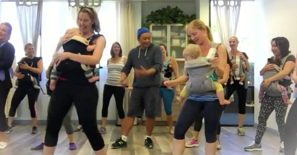 Babywearing Dance Class Performs Line Dance to Sugar Ray POPSUGAR Family