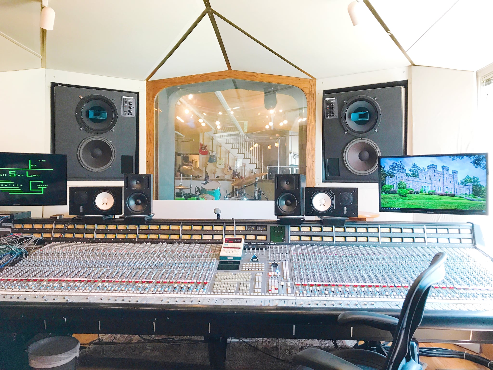 Here's the impressive sound board in the control room for studio A. | This  Castle in Nashville Is Actually a Recording Studio — and It Has a Crazy  History | POPSUGAR Smart