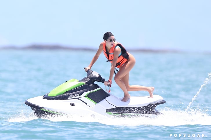 Kendall Jenner's Blue Bikini in Mexico 2018