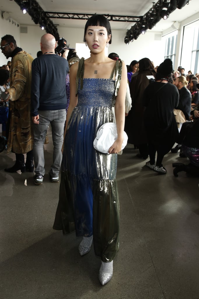 Michelle Song at the Bibhu Mohapatra Fall 2020 Show