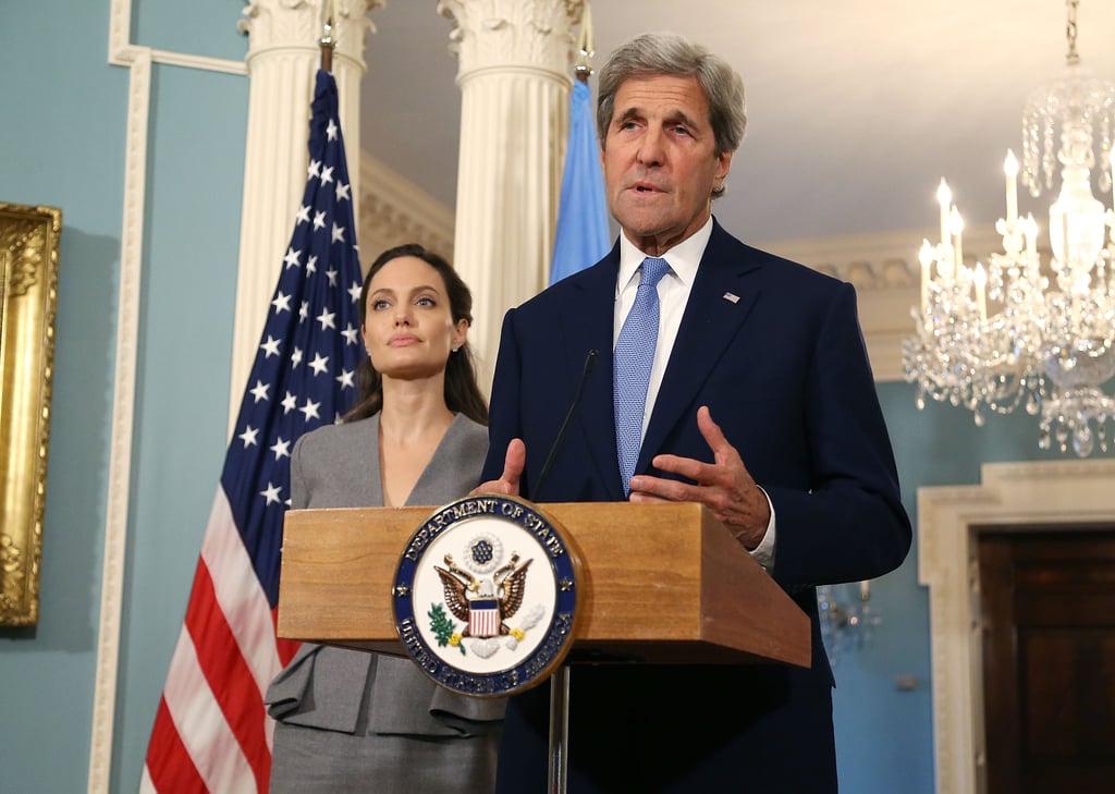 Angelina Jolie at US State Department on World Refugee Day