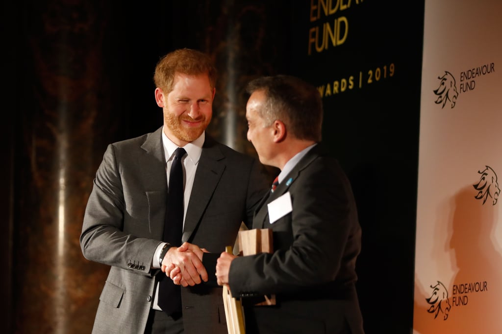 Prince Harry and Meghan Markle at Endeavour Awards Feb. 2019