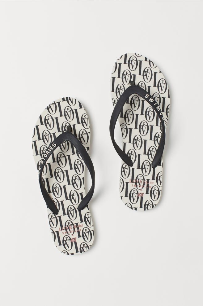 H&M Patterned Flip-Flops