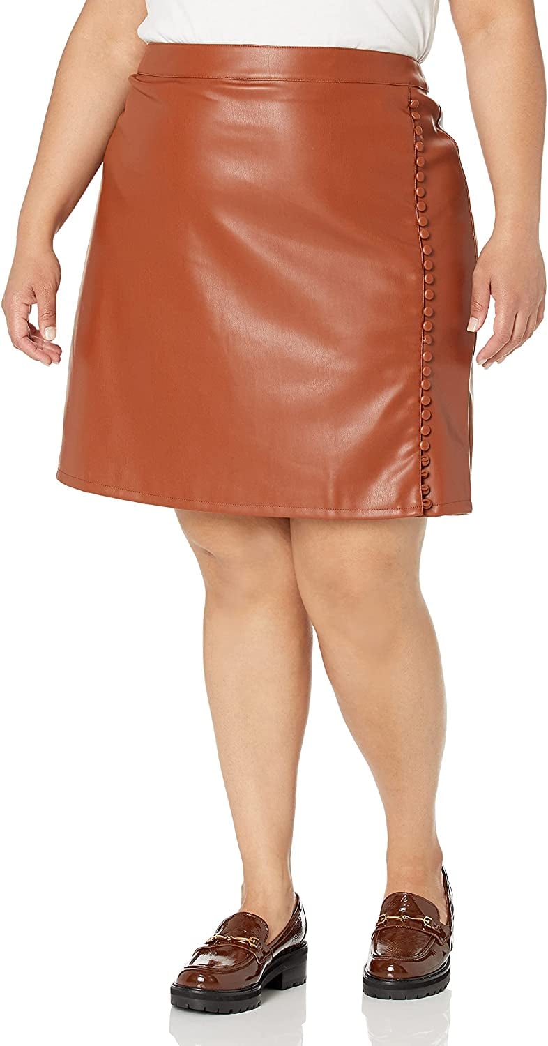 A Classic Fall Shade: KENDALL + KYLIE Side-Slit Mini Skirt