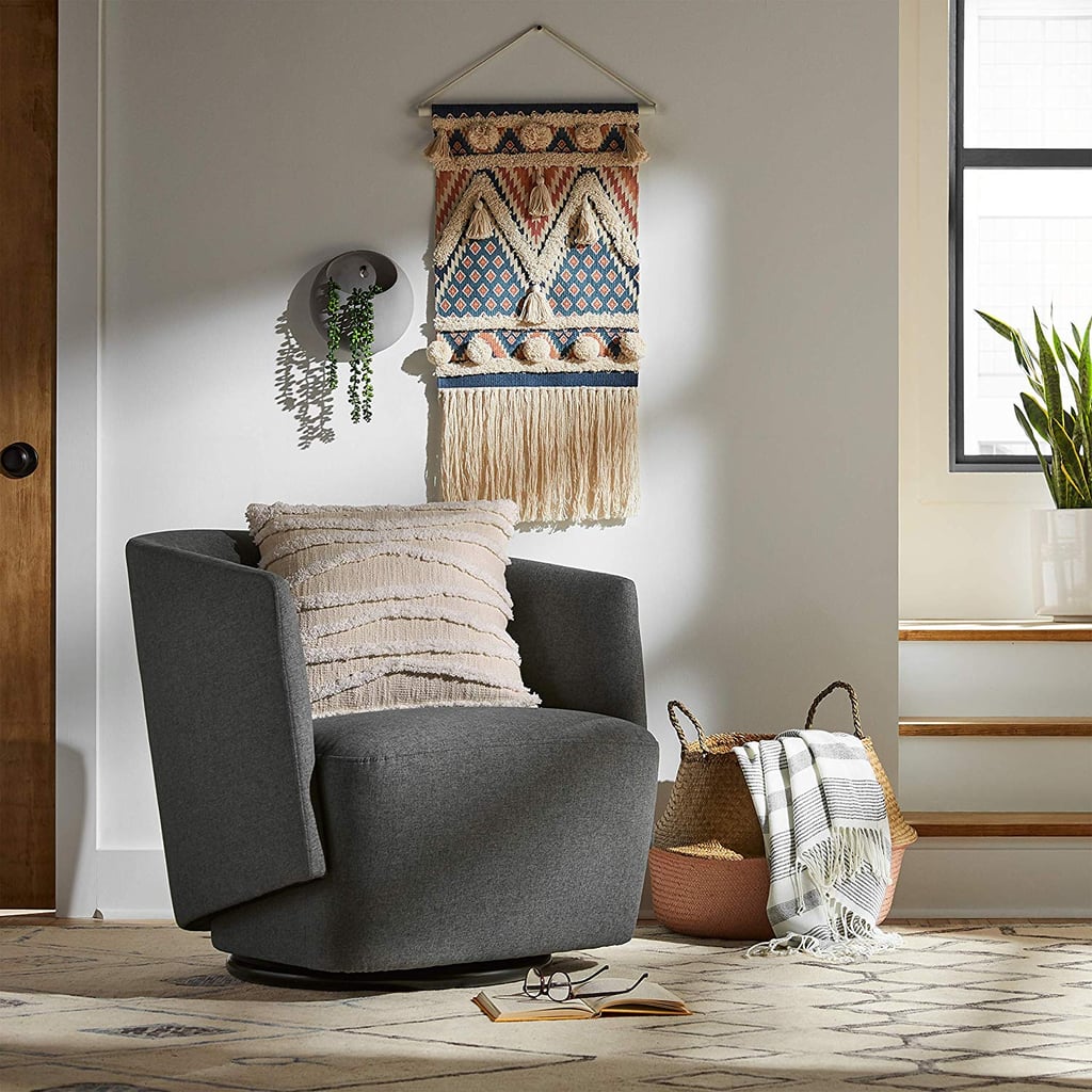 Rivet Coen Contemporary Modern Upholstered Accent Swivel Chair
