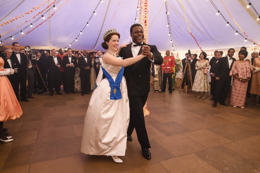 The Crown - Footsteps on the dance floor. Recreating Queen Elizabeth's  stunning foxtrot with President Nkrumah of Ghana in 1961.