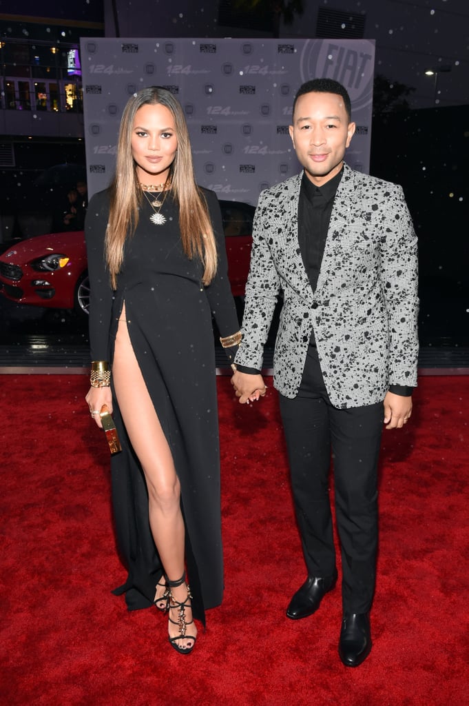 Chrissy Teigen and John Legend at 2016 American Music Awards