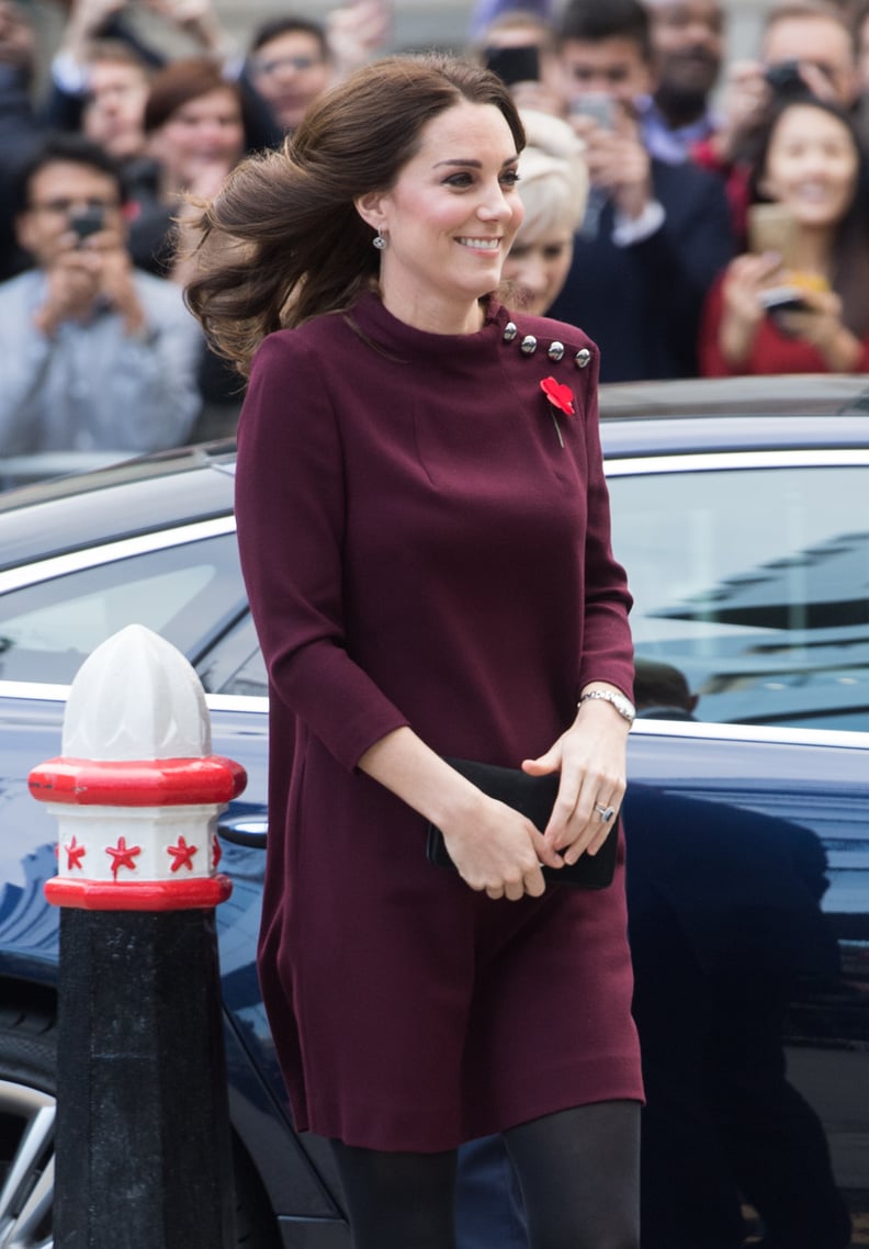 Kate Middleton Red Goat Dress | POPSUGAR Fashion