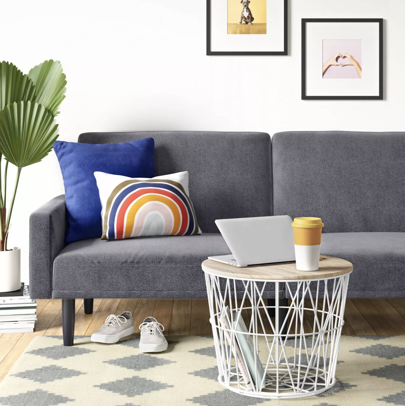 Target futon sofa with arms deals