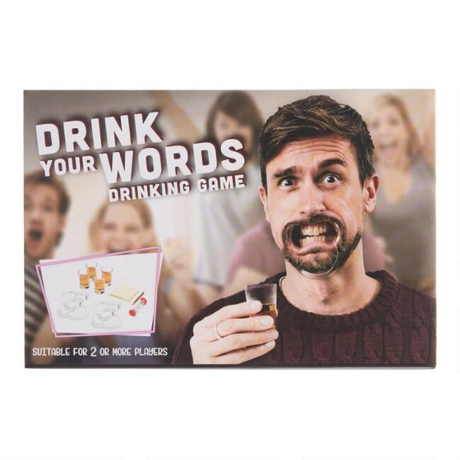 Drink Your Words Drinking Game Cost Plus World Market Gifts For Him