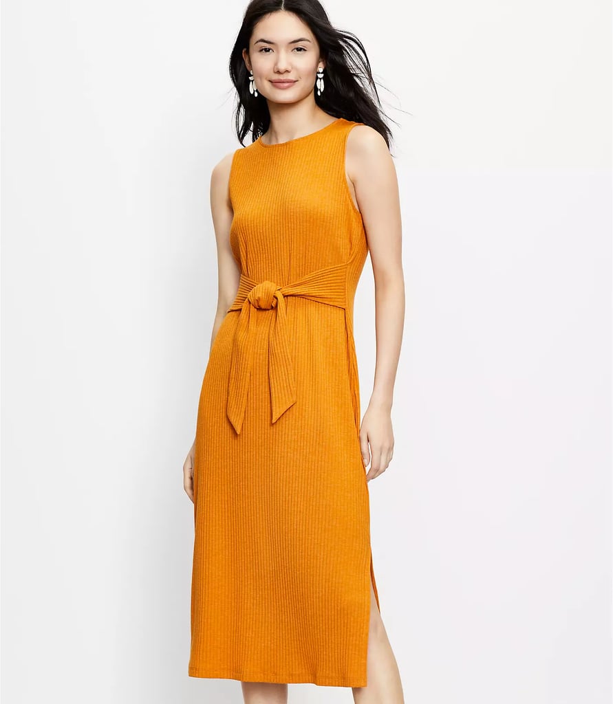 If You Love a Twist: Loft Tie Waist Midi Dress