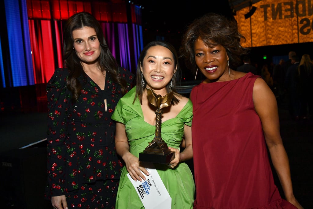 Idina Menzel, Lulu Wang, and Alfre Woodard at the 2020 Spirit Awards