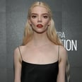 Anya Taylor-Joy's Barbie Ponytail Adds Drama to Her Strapless Minidress