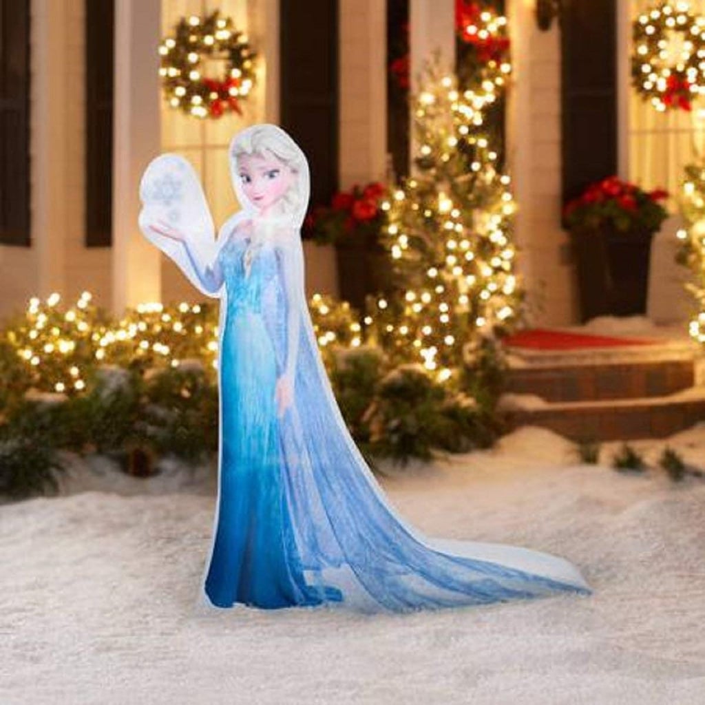 Christmas Inflatable 5' LED Photoreal Elsa Disney Frozen Outdoor Yard Decoration