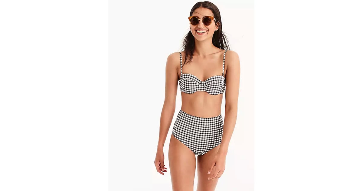 j crew high waisted bathing suit