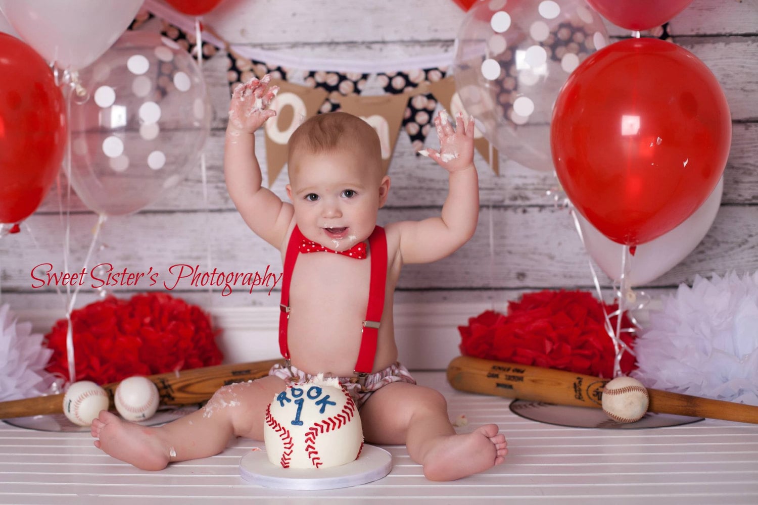 Red cake smash hotsell outfit