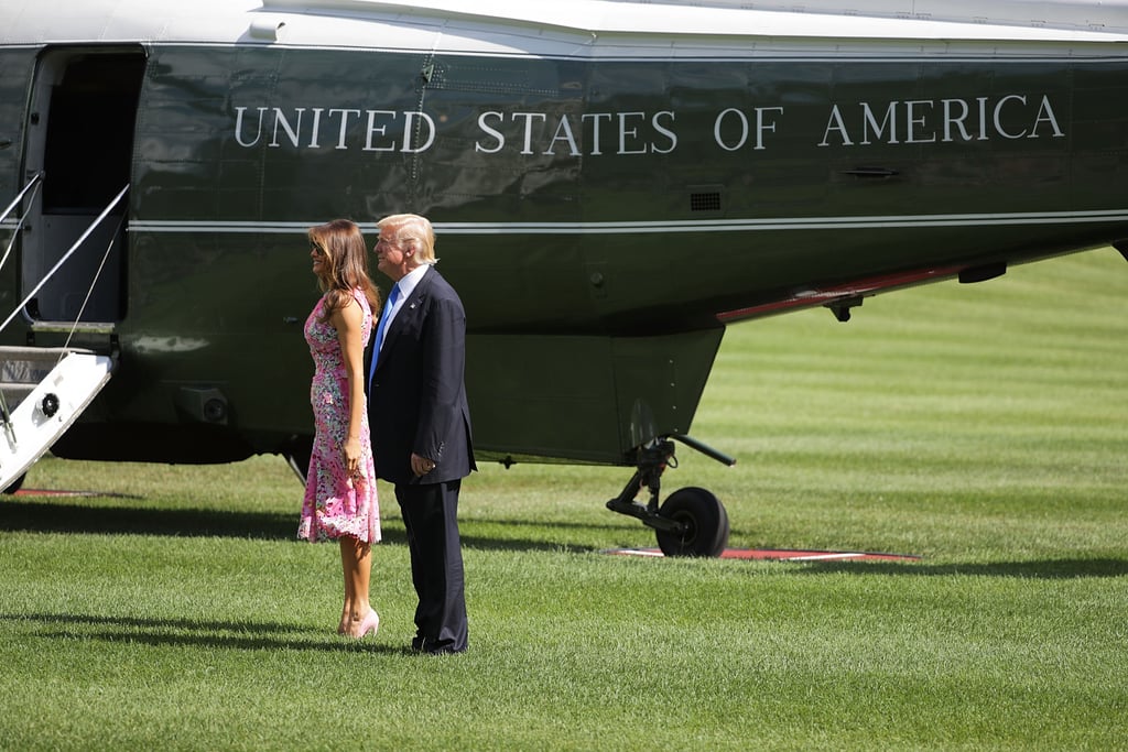 Melania Trump's Pink Monique Lhuillier Dress