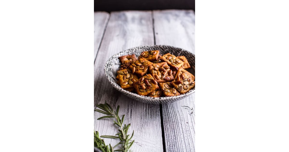 Sweet and Spicy Rosemary Cheddar and Pumpkin Crackers Easy