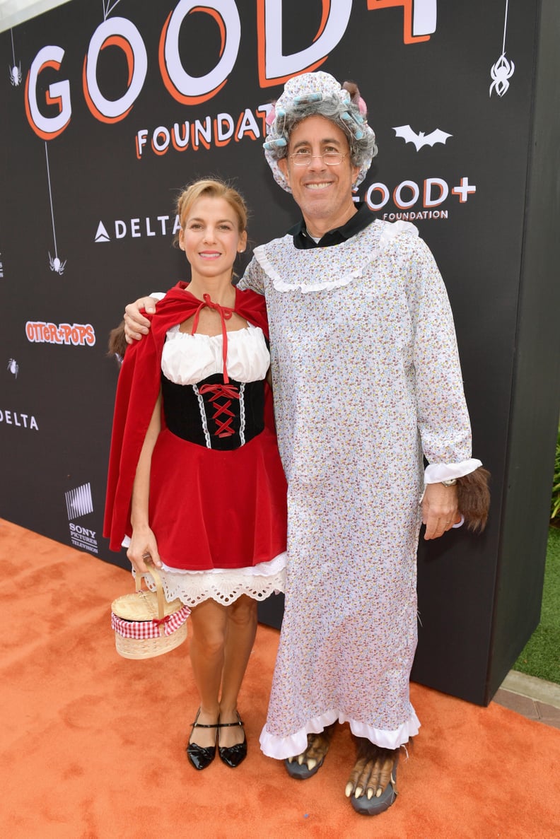 Jerry and Jessica Seinfeld as Little Red Riding Hood and the Big Bad Wolf