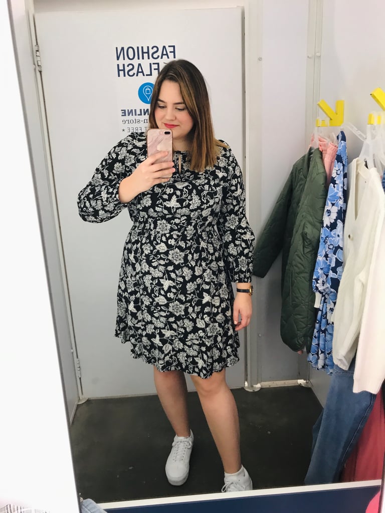 old navy black and white floral dress