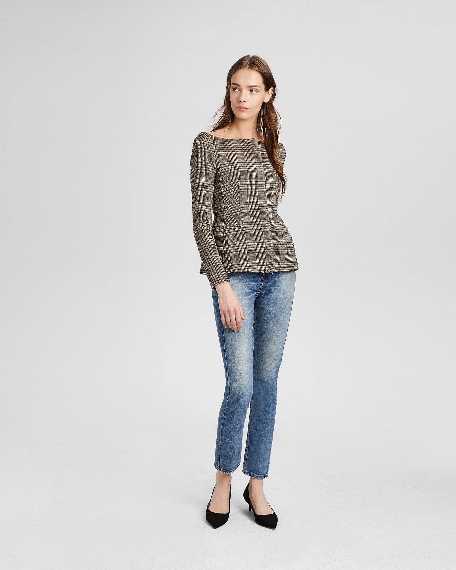 Theory off best sale shoulder jacket