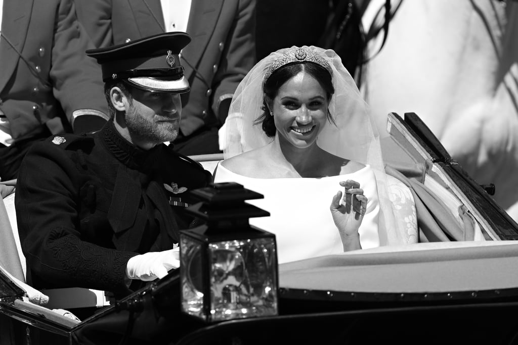 Prince Harry and Meghan Markle Black and White Photos