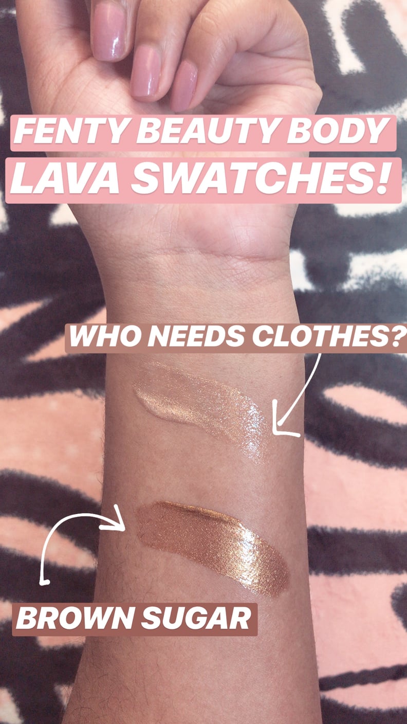 Fenty Beauty Body Lava Swatches