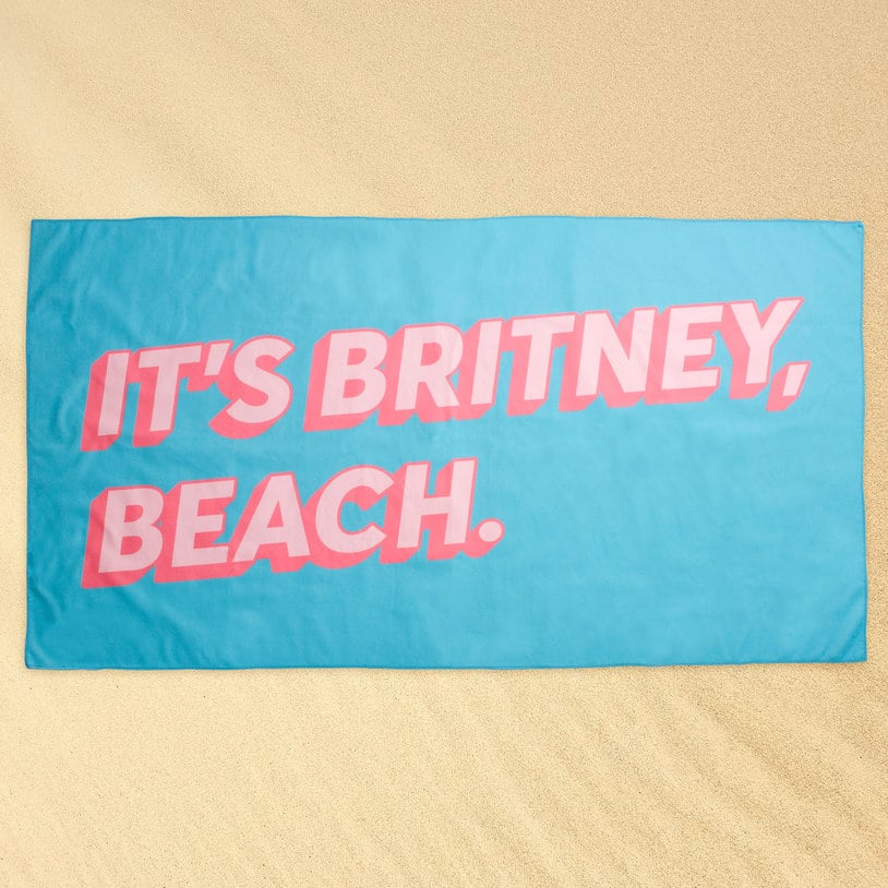58x39" This Towel Belongs To A Swear Word Blue Microfibre Beach Towel Joke Gift 