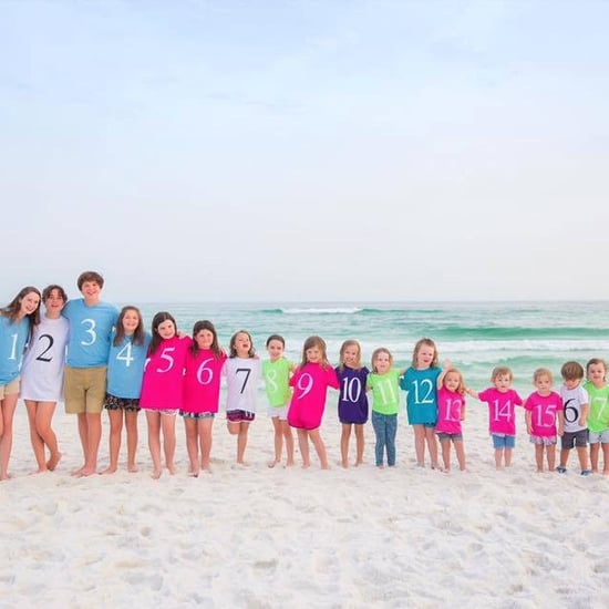 Color-Coded Photo of Family's Grandchildren
